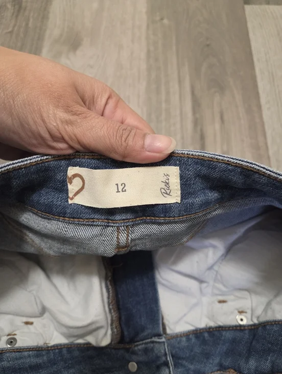 Ricki's Cotton Blend Blue Denim Midi Skirt - Picture 5 of 8